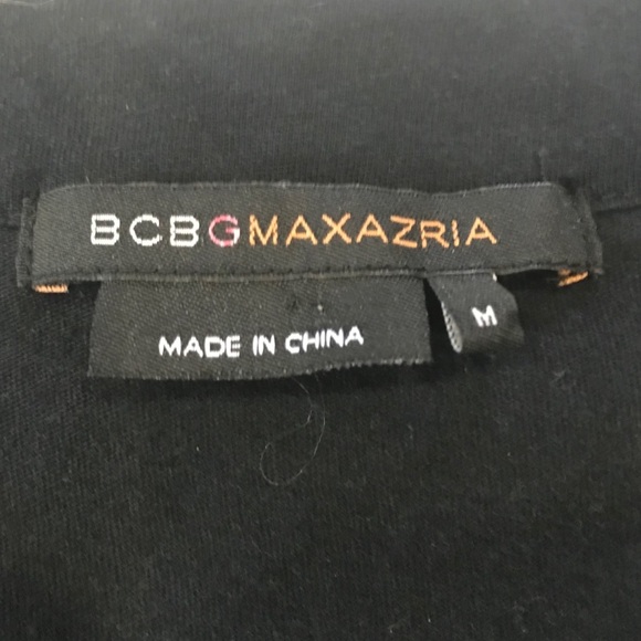 BCBG Max Azria Black Tunic Top sz M - Picture 4 of 8